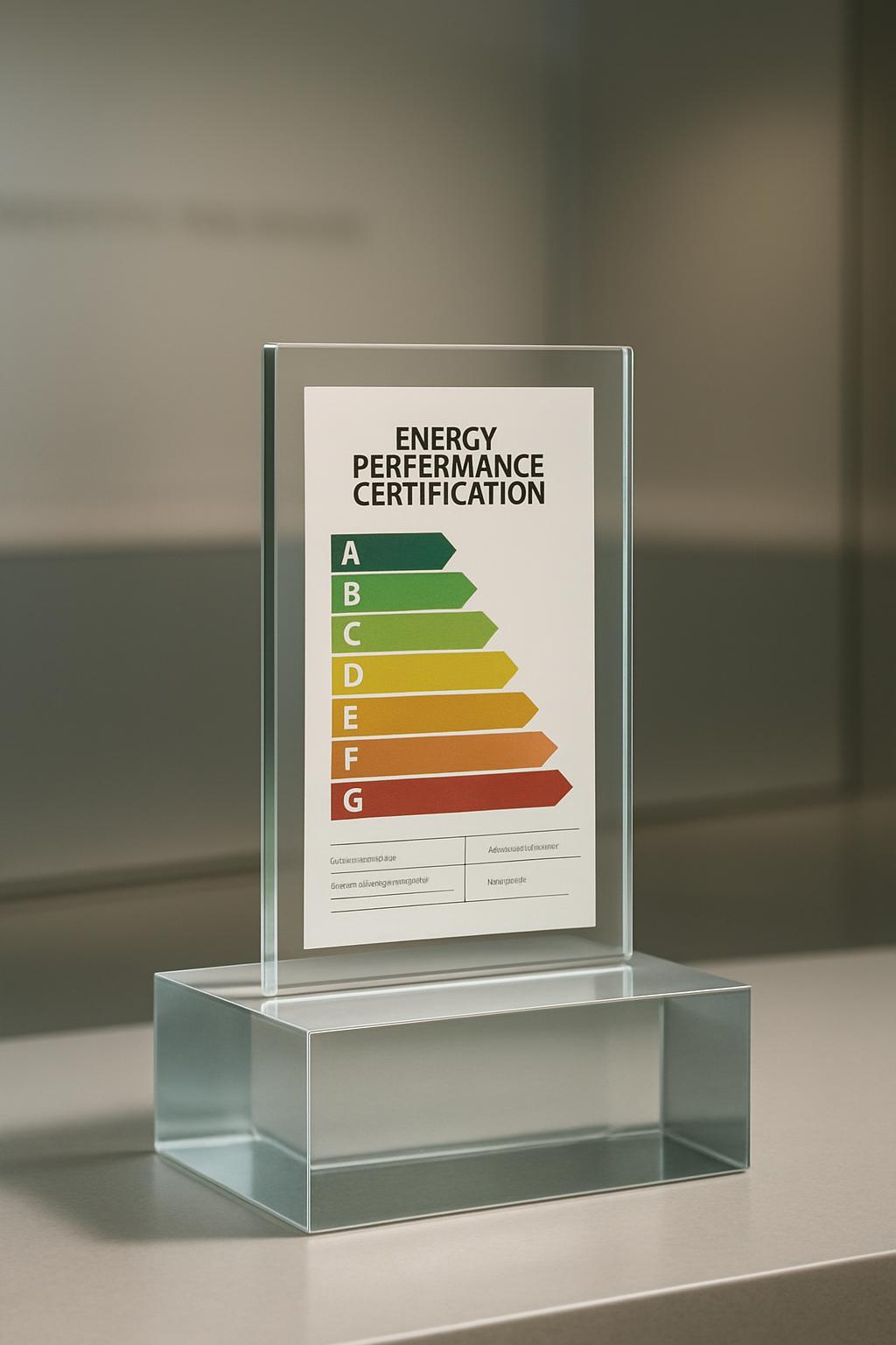 The graphic represents an Energy Performance Certificate.
